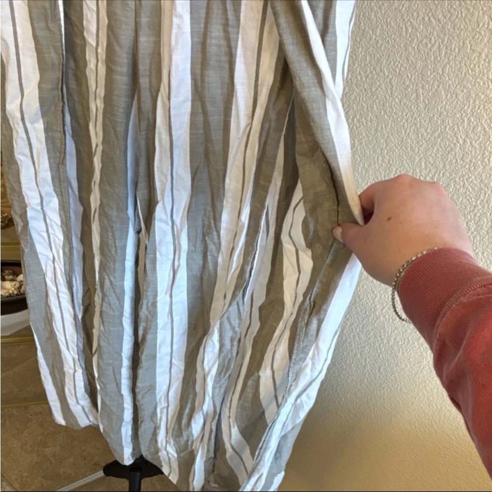 Express High Rise Striped Drawstring Elastic Wais… - image 2